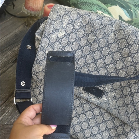 Gucci Beige and Blue Women's Diaper Bag - Picture 8 of 15